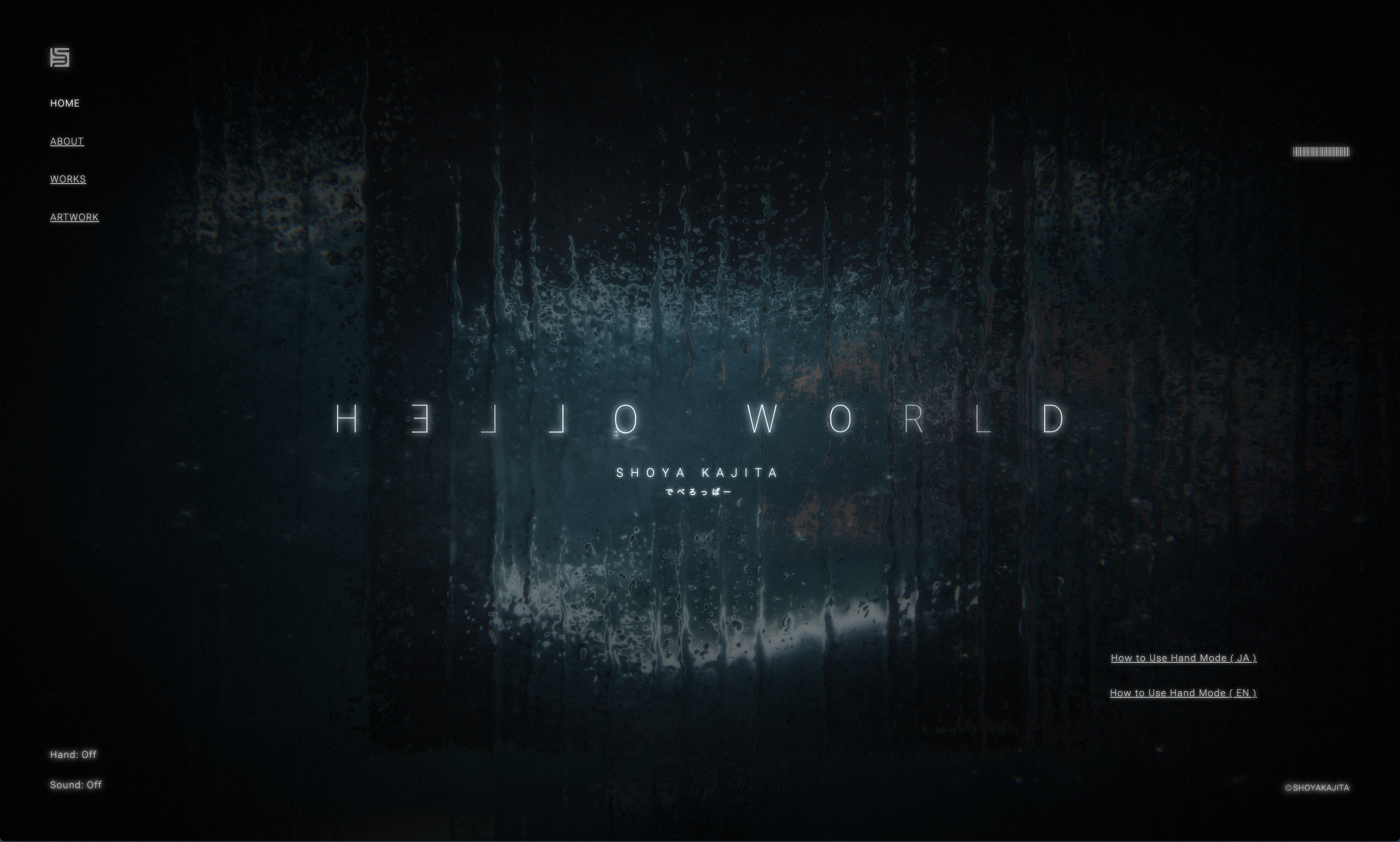 Shoya Kajita - Website Developer & CG Creator